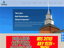 Tablet Screenshot of denverumc.org